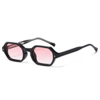 New Black Square Retro Sunglasses Branded Designer Concave Irregular Thick Frame Men Women Fashion Sun Glasses Uv400