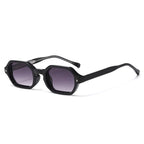 New Black Square Retro Sunglasses Branded Designer Concave Irregular Thick Frame Men Women Fashion Sun Glasses Uv400