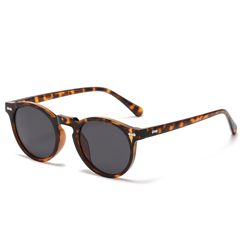 Retro round Sunglasses Men Women Fashion Small Polarized Sun Glasses for Male Female Literary Vintage Shades Driving Eyeglasses