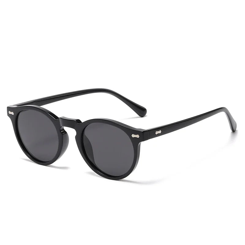 Retro round Sunglasses Men Women Fashion Small Polarized Sun Glasses for Male Female Literary Vintage Shades Driving Eyeglasses