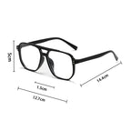 Women Men Square Sun Glasses Retro Polygon Sunglasses Female Black Vintage Fashion Ladies Sunglasses Double Beam Eyeglasses