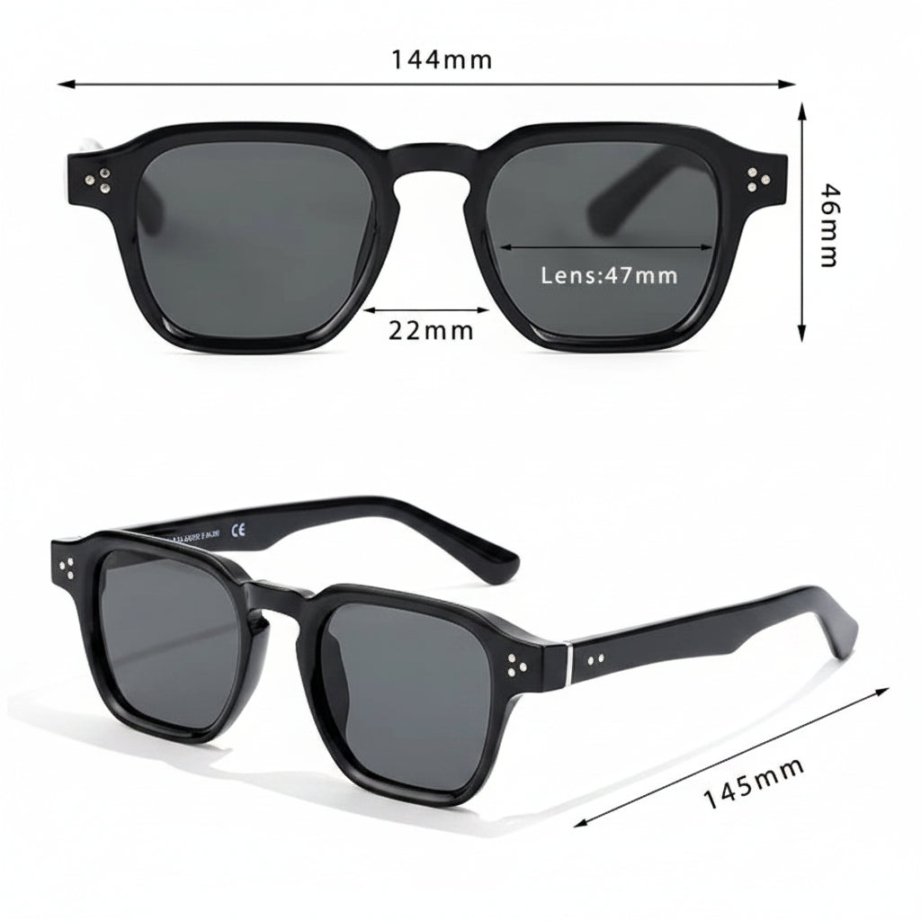 Square Fashion Sunglasses Men Core Insert Temple Luxury Brand Sun Glasses Women Travel Beach Party Festival Gifts