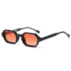 New Black Square Retro Sunglasses Branded Designer Concave Irregular Thick Frame Men Women Fashion Sun Glasses Uv400